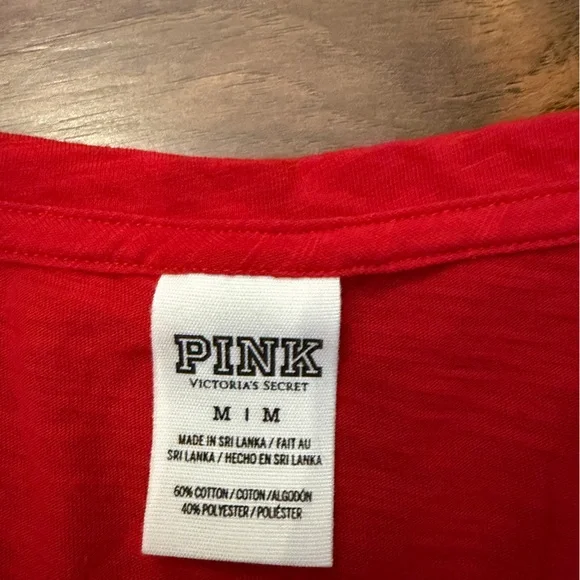 Victorias Secret Pink Ohio State V Neck Size M - Picture 2 of 3